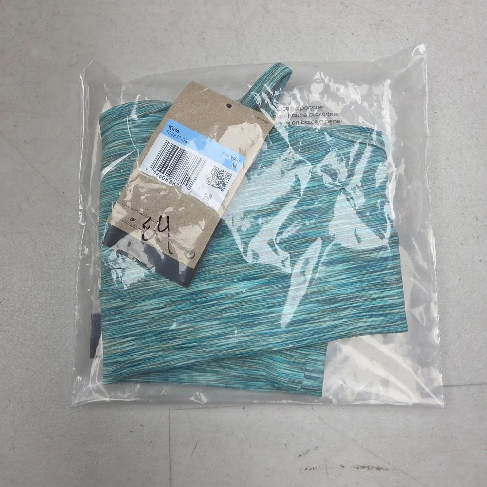 Sz M NIKE Kids Indy Sports Bra Green Teal FD2277 386 -‎ NWT